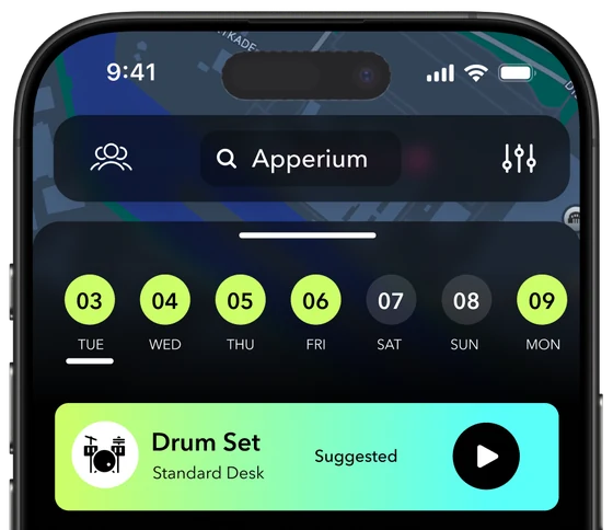 App on iPhone